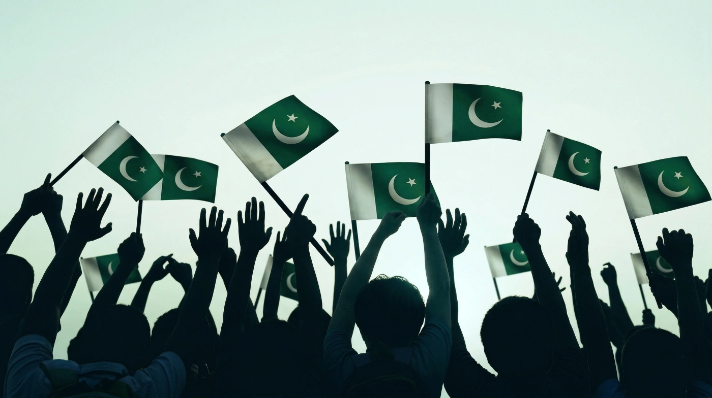 Diverse Pakistani students collaborating on digital marketing projects